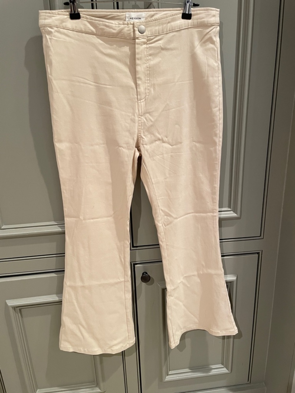 Heyson Light Cream khaki Flare Leg Pants - Women's Wide Leg